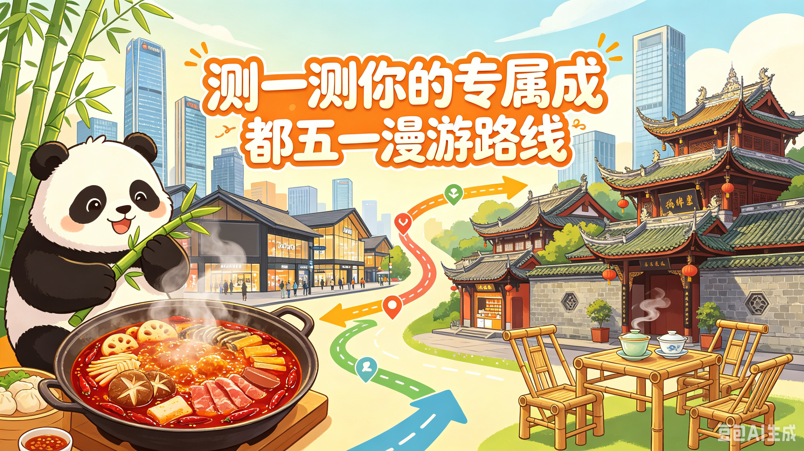 成都五一漫游路线图文新闻第 1 张，共 20 张